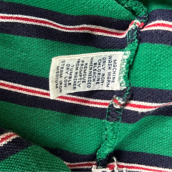 Polo Ralph Lauren | green multicolored striped polo shirt short sleeve red blue - Picture 14 of 16